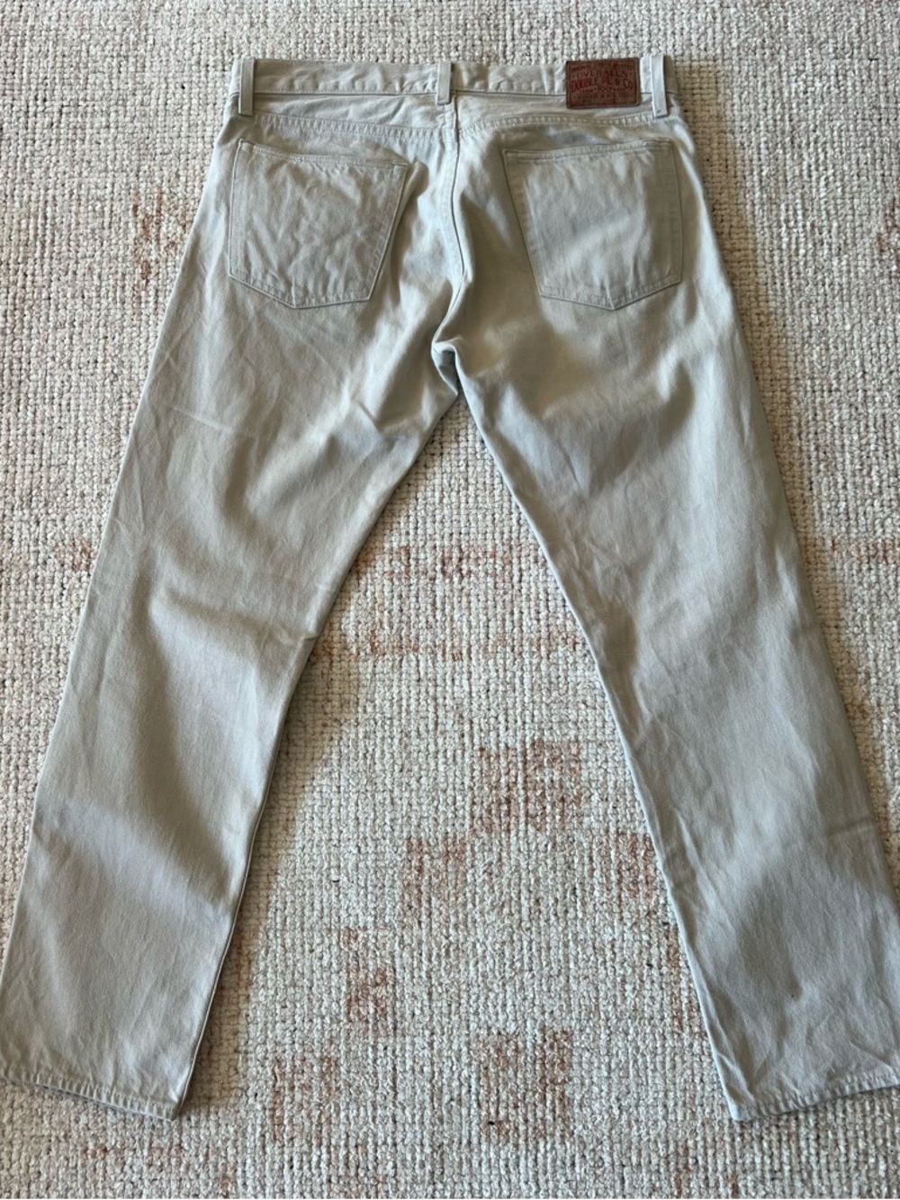 Ralph Lauren Double RL Slim Men’s Jeans in Light Beige/Stone 32x30 - Picture 6 of 7